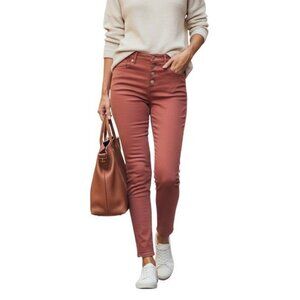 Old Navy Rock Star Super Skinny Jeans 12 High Rise Button Fly 29 Inseam